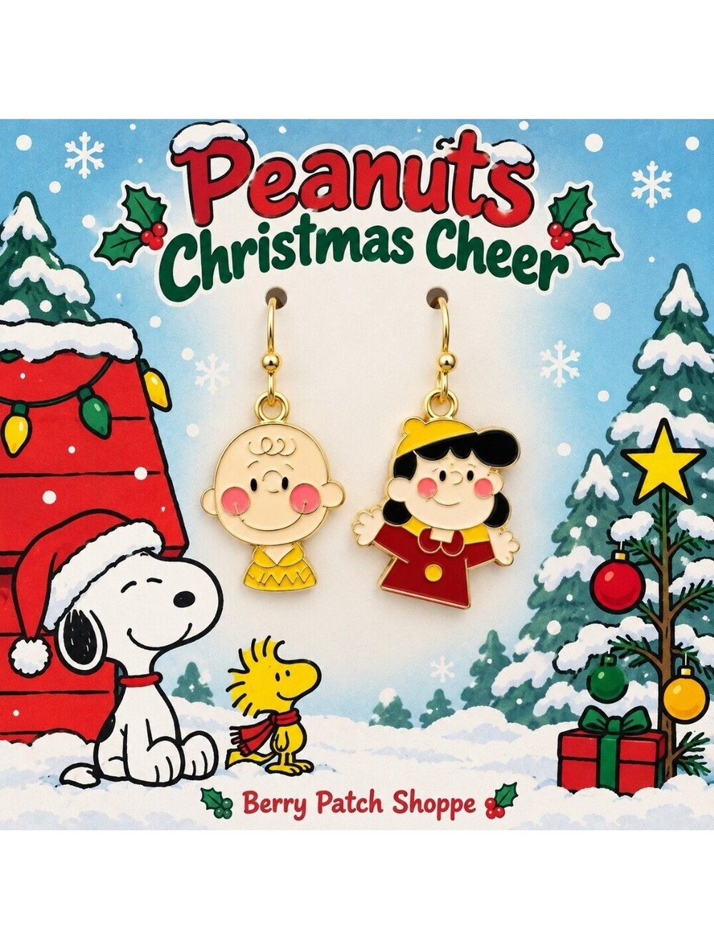 A Charlie Brown Christmas Lucy Van Pelt Duo Nostalgic Earrings